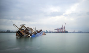 Sinking ship