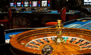 Roulette table at a casino
