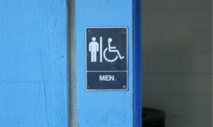 mens restroom sign