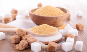 vareious types of sugar