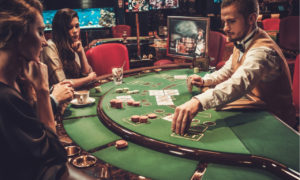 blackjack table