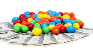 Candy and money