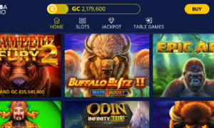 Main page with games at Chumba
