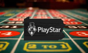 Image of the PlayStar Casino logo inside the Pennsylvania state outline for a story about the operator's launch within the state being on hold.