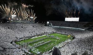 Beaver Stadium on the campus of Penn State University. Ira Lubert, the winning bidder of Bally's State College Casino, donated $10 million to build a new welcome center at Penn State.