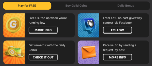 Methods for getting free Coins at Chumba