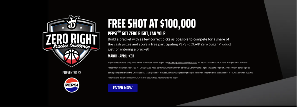 DraftKings Zero Right Bracket Challenge