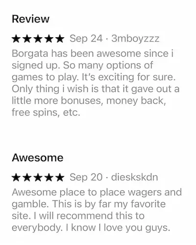 Borgata Online Casino reviews