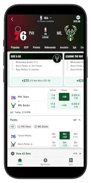 Caesars Sportsbook sample bet