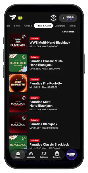 Fanatics Casino app