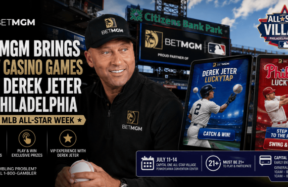 BetMGM Brings New Casino Games and Derek Jeter to Philadelphia for MLB All-Star Week 