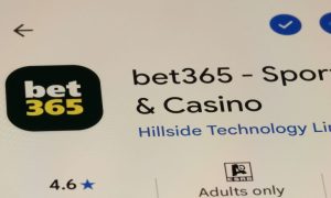 Bet365 casino app icon on a mobile screen