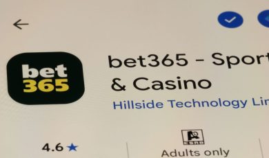 Bet365 casino app icon on a mobile screen