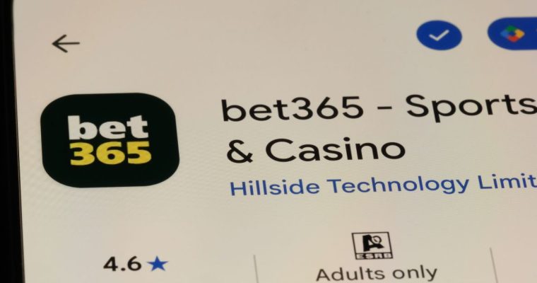 Bet365 casino app icon on a mobile screen
