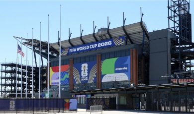 Philadelphia stadium signage for FIFA World Cup 2026