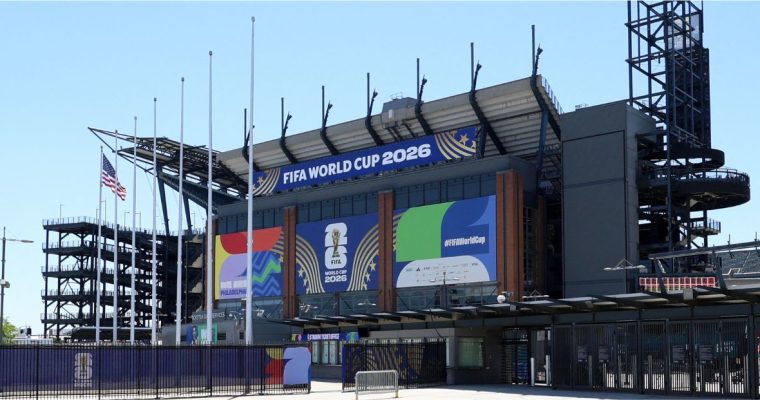 Philadelphia stadium signage for FIFA World Cup 2026