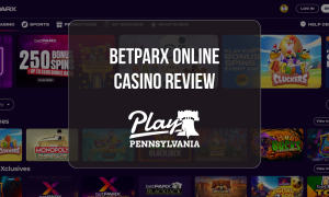 betPARX Online Casino Review showing the casino lobby with new games, slots, blackjack and betPARX exclusives with BetParx Casino Online Review Play Pennsylvania