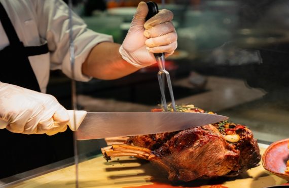 The Prime Rib menu spans steakhouse staples and seafood