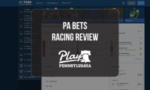 PA Bets Racing platform showing popular horse races, race odds and betting options for the PlayPA Pennsylvania review