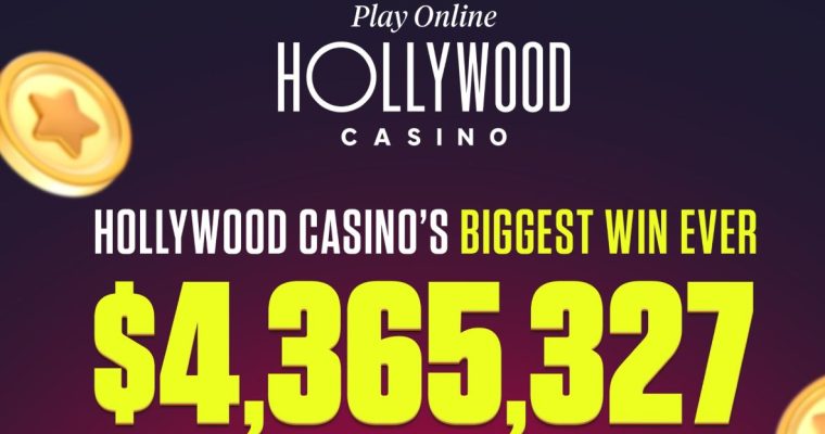 A Pennsylvania Hollywood Casino player turned a $5.10 bet into a $4.36 million DropZone jackpot.